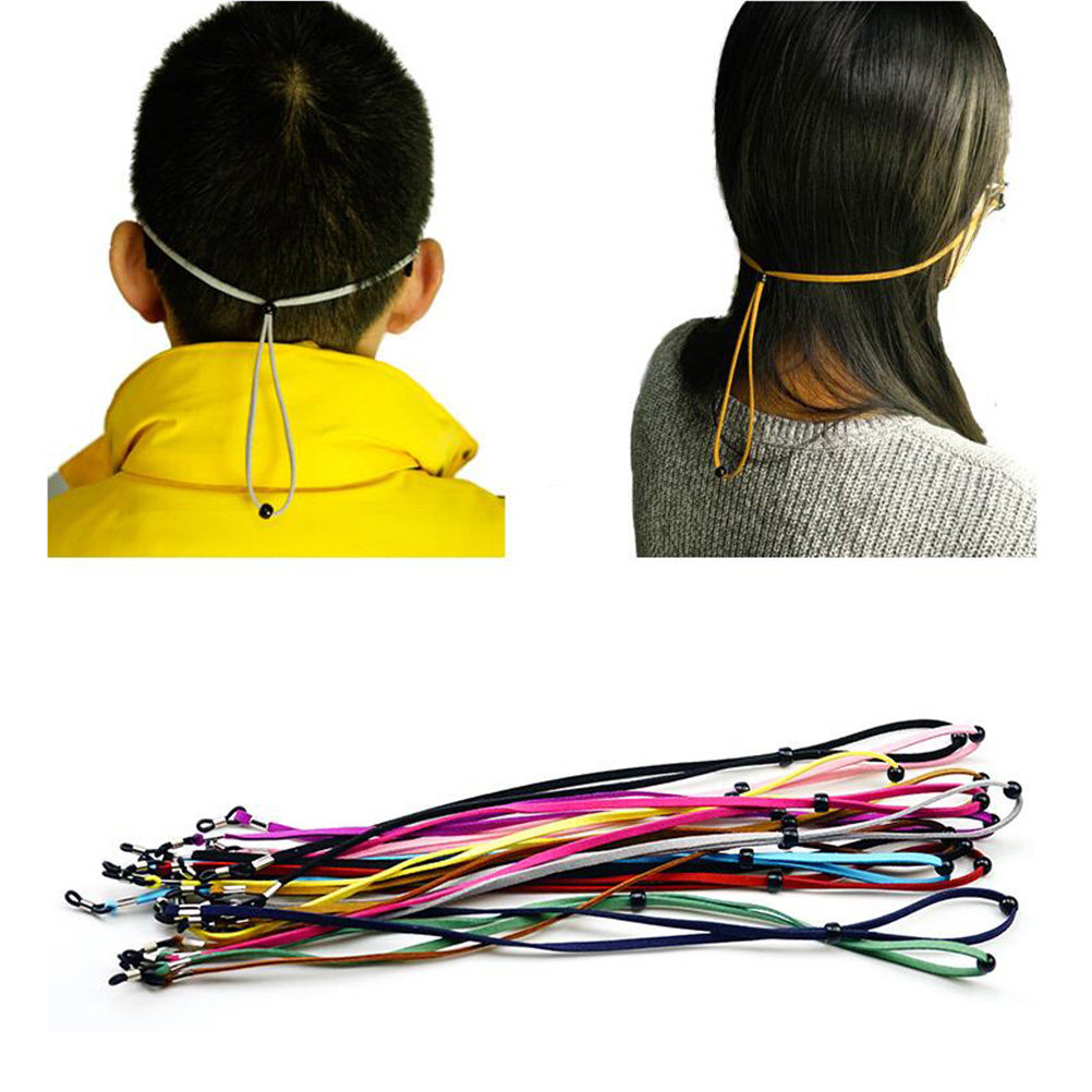Sunglass Retainer Cord - สายคล้องแว่นตา 4 ชิ้น สายยืดหยุ่น ปรับได้ ป้องกันการลื่น