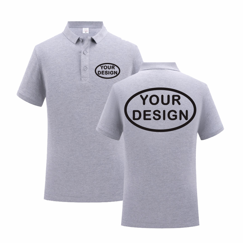 ฤดูร้อนผ้าฝ้ายเสื้อโปโลโลโก้กา - Polo Shirt Pique บทวิจารณ์และราคา