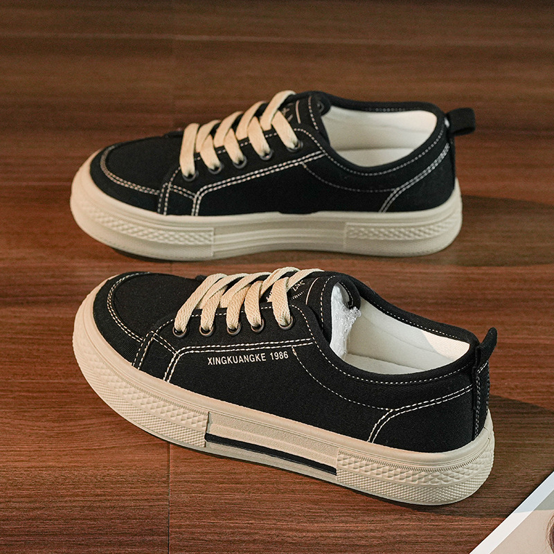 รองเท้าผ้าใบแบบสวมพื้นเรียบ รุ - Vans Shoes Old Skool บทวิจารณ์และราคา