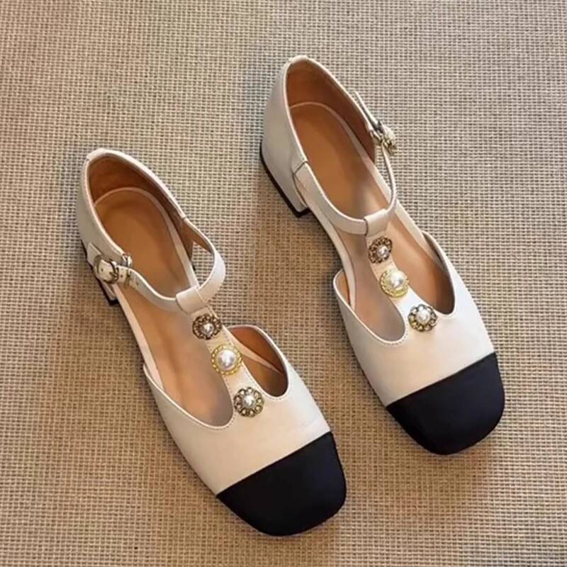 รองเท้าส้นสูงหัวเหลี่ยมสำหรับผ - Casual Sandal Leather บทวิจารณ์และราคา