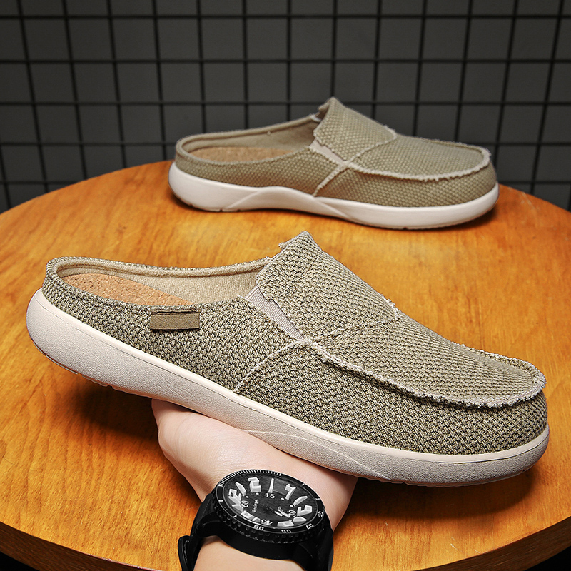 รองเท้าผ้าใบแบบสวมครึ่งเท้าสำห - Espadrille Slip On บทวิจารณ์และราคา